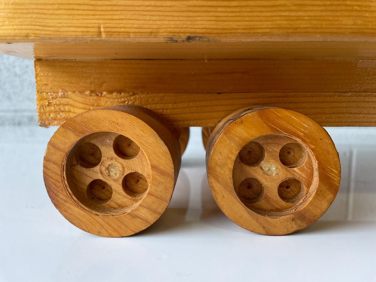 Arts & Crafts Era Hand Made Wood Truck In Good Condition For Sale In Alhambra, CA