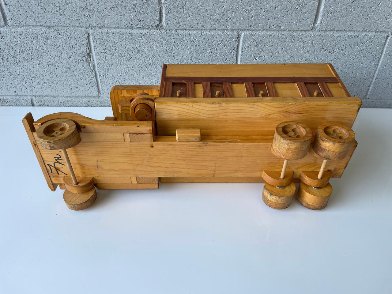 Arts & Crafts Era Hand Made Wood Truck For Sale 3
