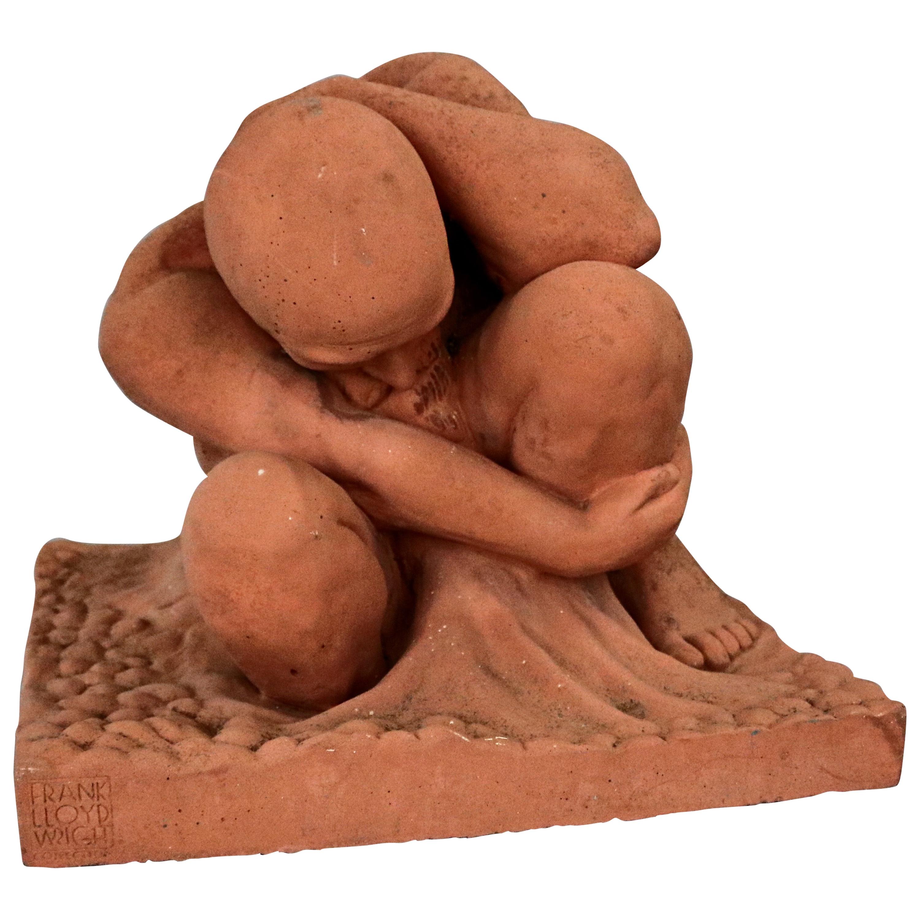 Arts 
Crafts F. Lloyd Wright School after R. Bock Boulder Sculpture, circa 1920