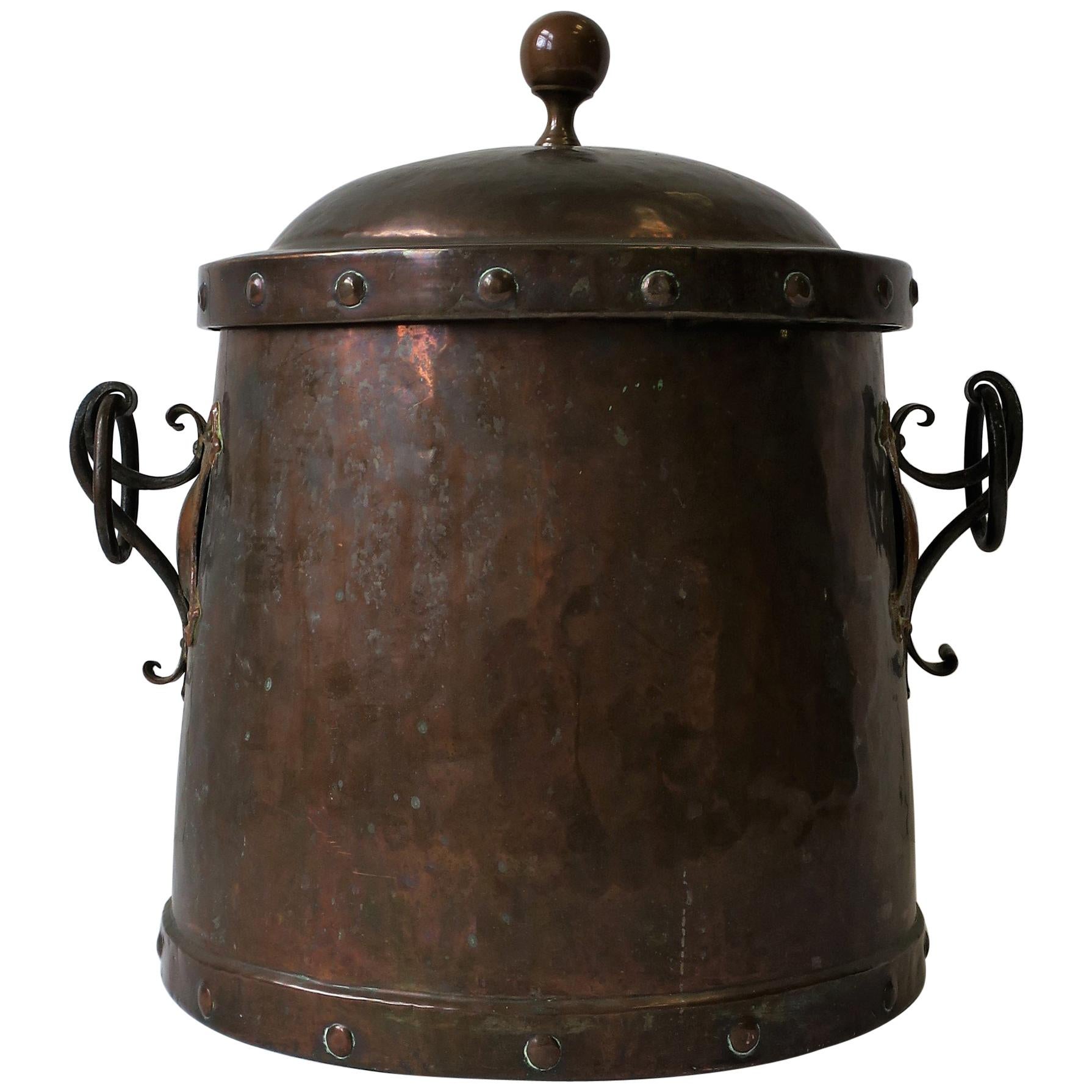 English Arts & Crafts Copper & Bronze Fireplace Chimney Pot, 19th Century For Sale