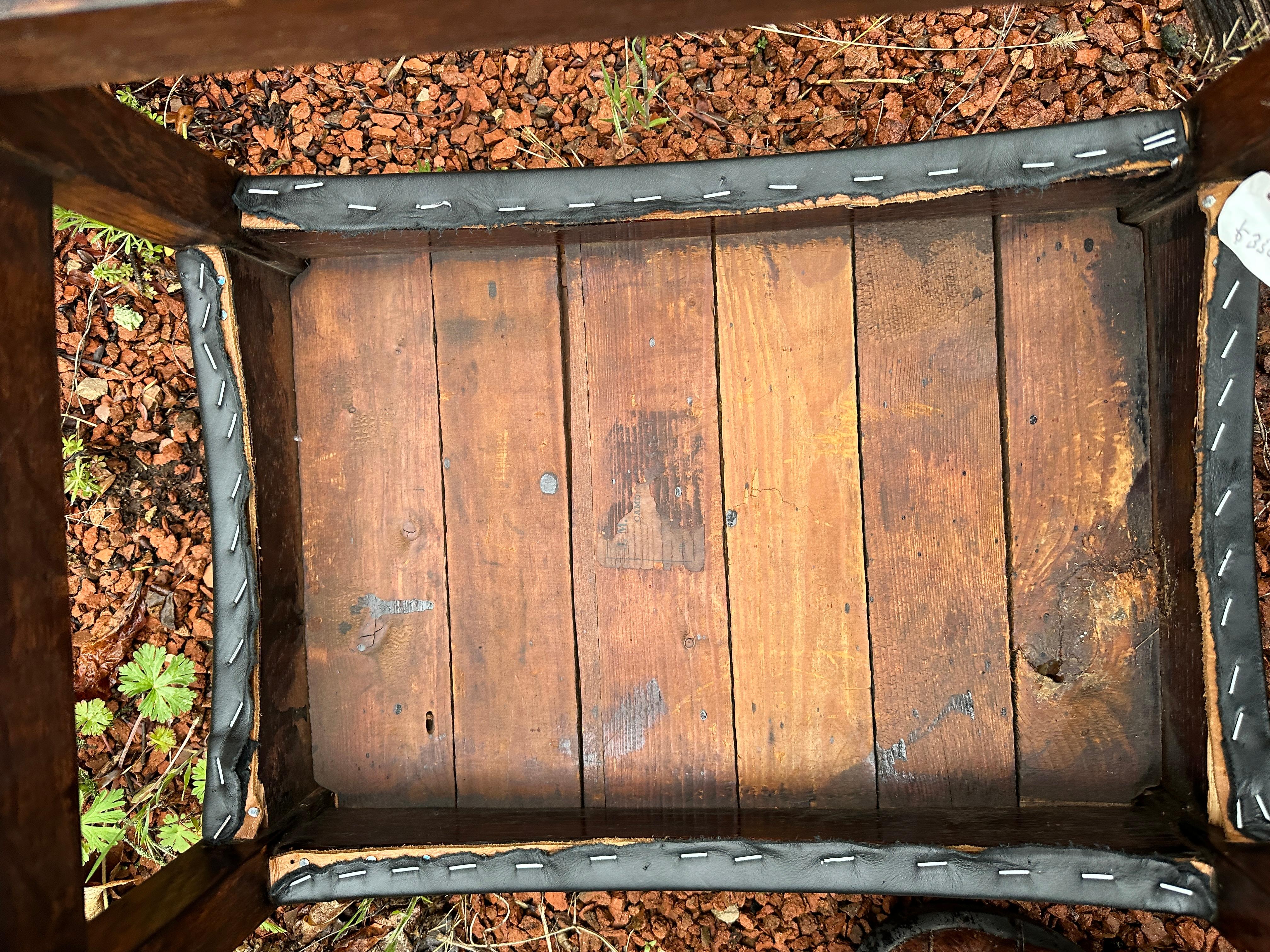 Arts & Crafts Footstool by J.M. Young - W7172 stickley era. For Sale 11