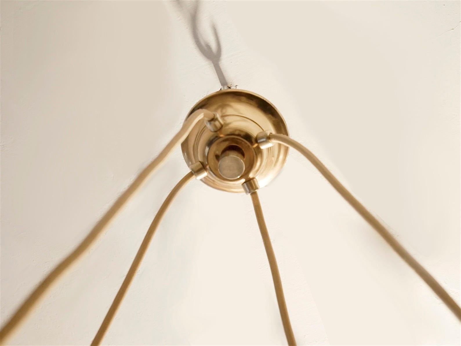 Arts & Crafts Geometrical Wood Pendant Lamp im Angebot 8