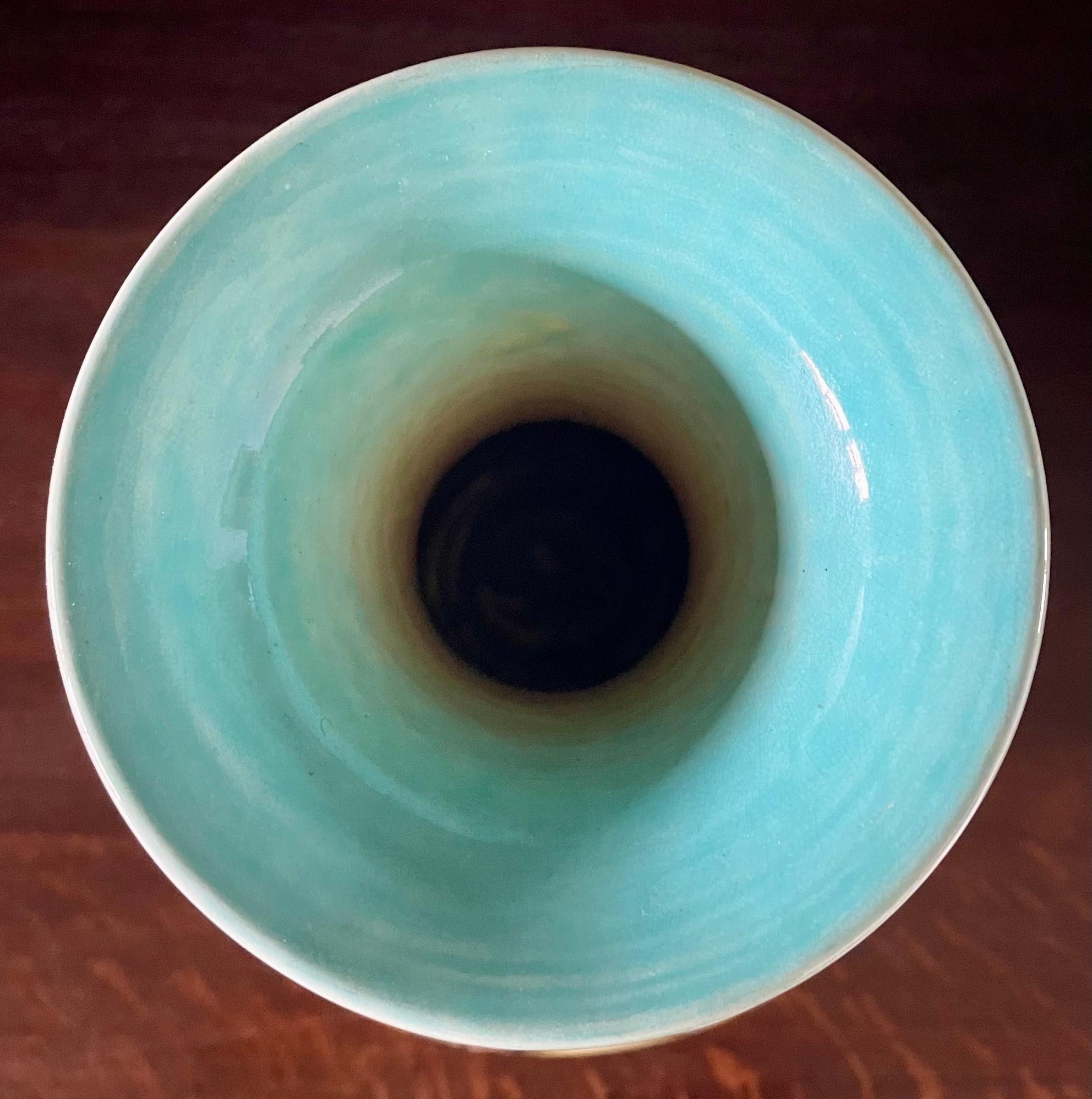 Vernissé Vase en poterie émaillée Arts & Crafts par Ault en vente