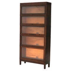 Arts & Crafts Globe Wernicke Mission Oak Five-Stack Barrister Bookcase C1920