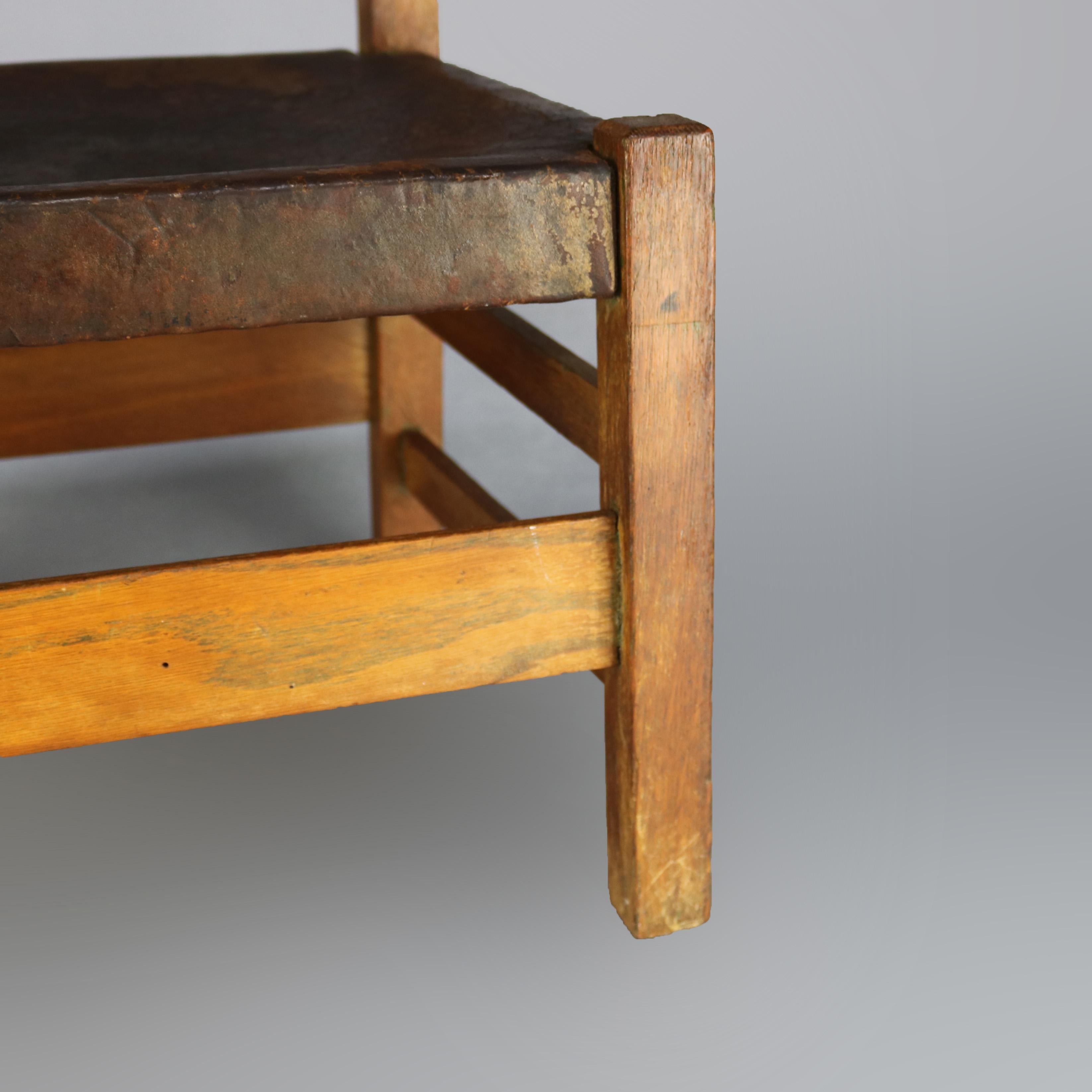 Antique Arts & Crafts Gustav Stickley Childs Chair No 342, Circa 1910 3