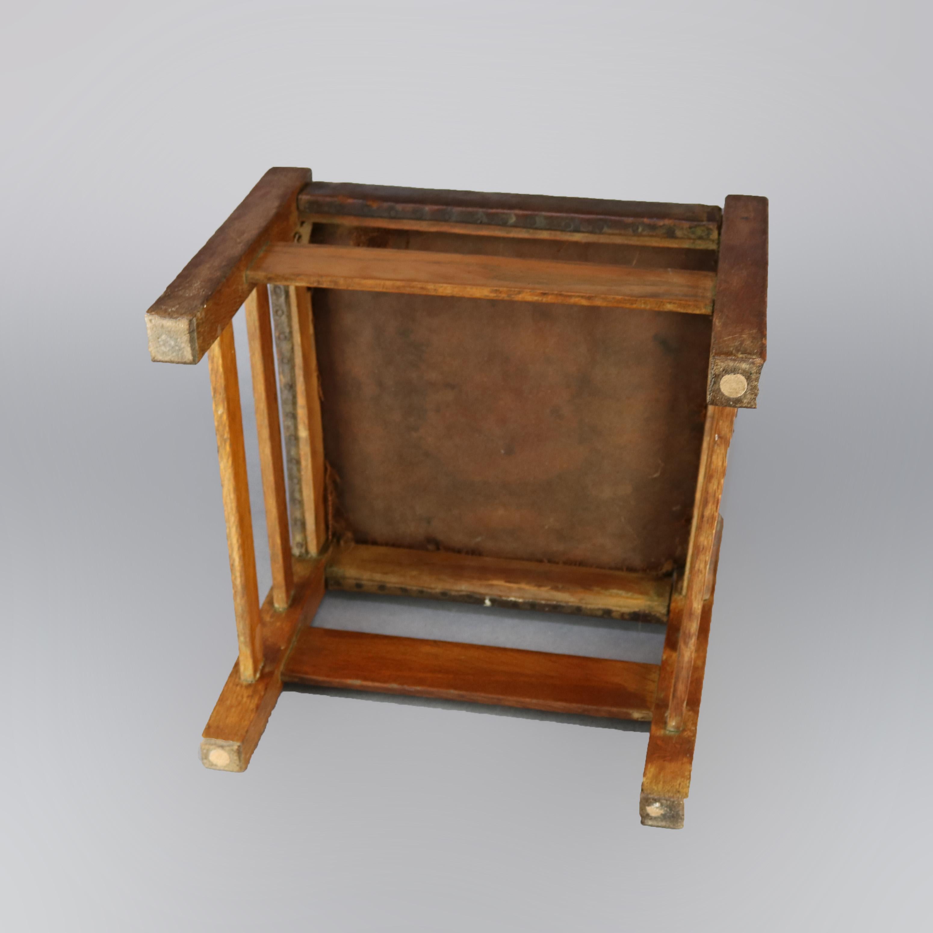 Antique Arts & Crafts Gustav Stickley Childs Chair No 342, Circa 1910 4