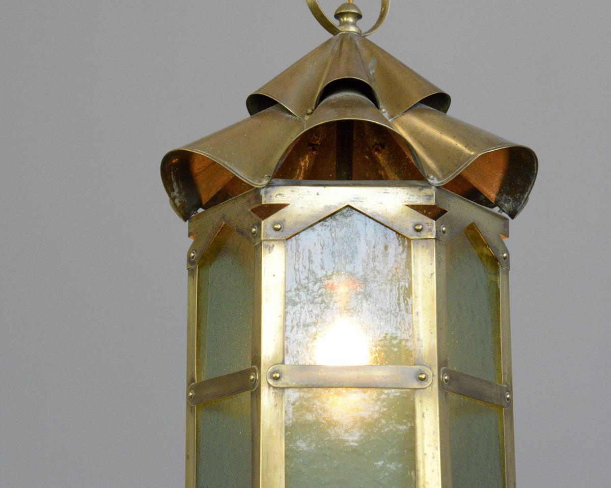 Arts & Crafts Hallway Lantern, circa 1900 1