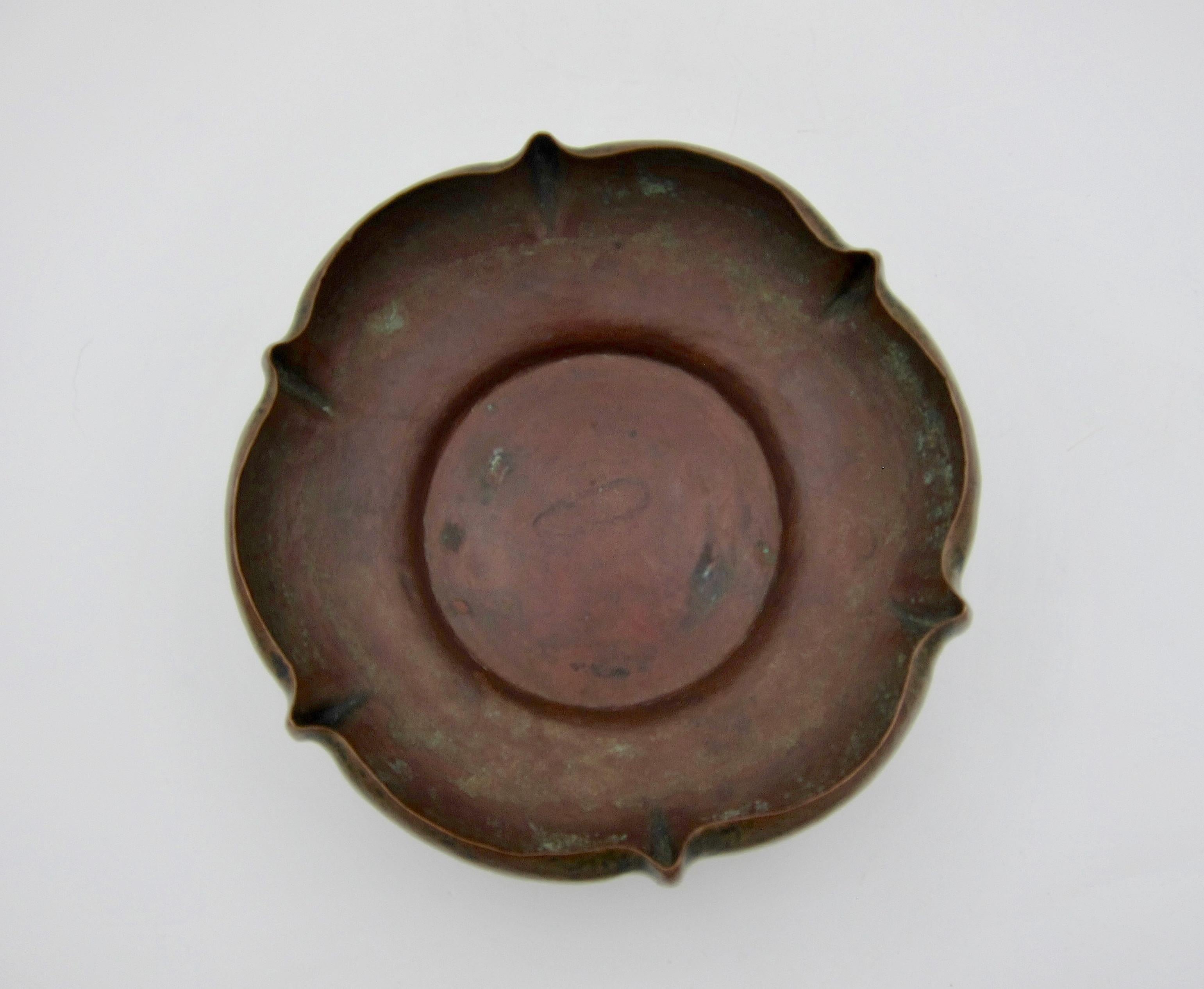 Arts & Crafts Hammered Copper Bowl 2
