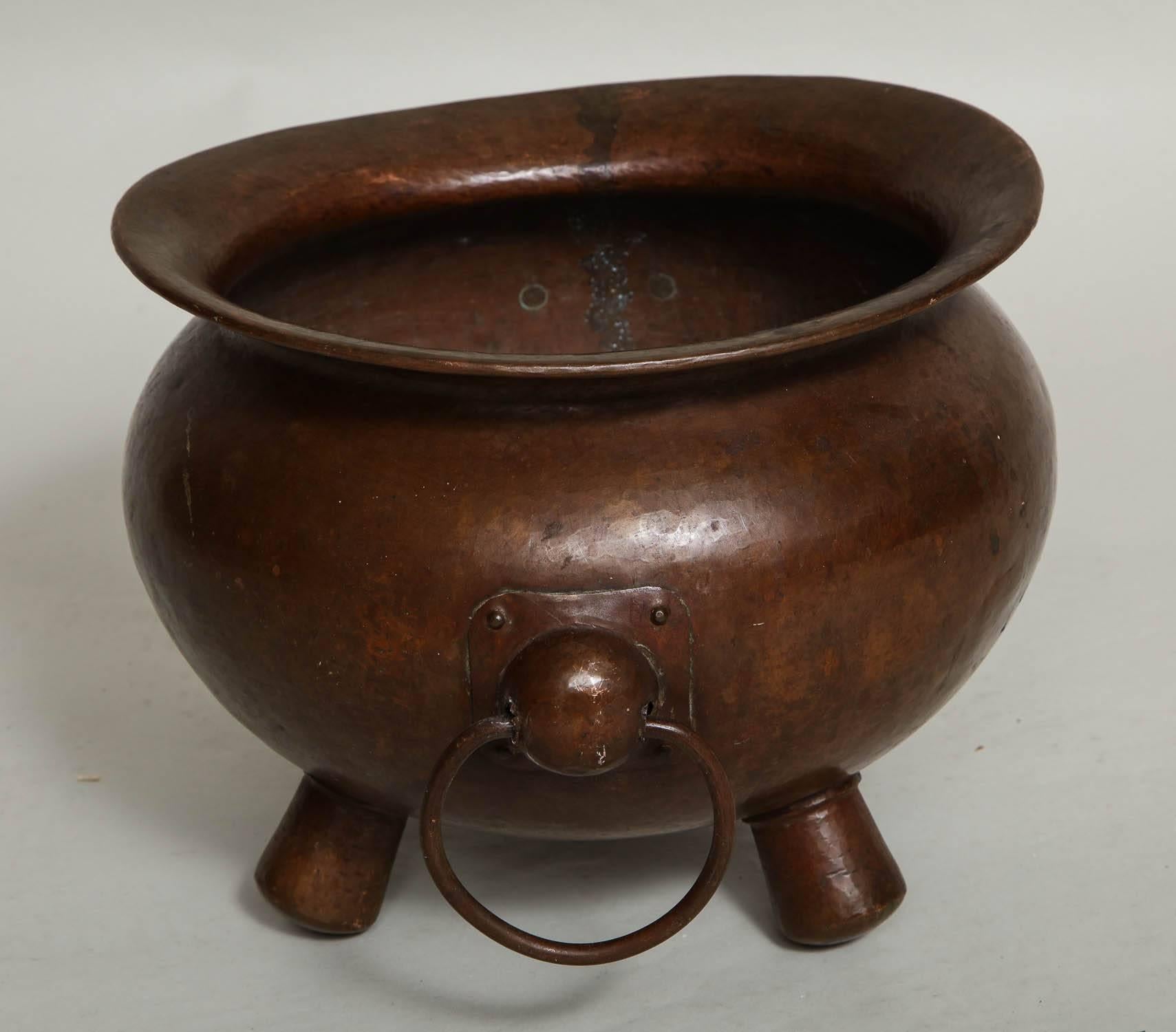 Arts & Crafts Hammered Copper Vessel For Sale 5