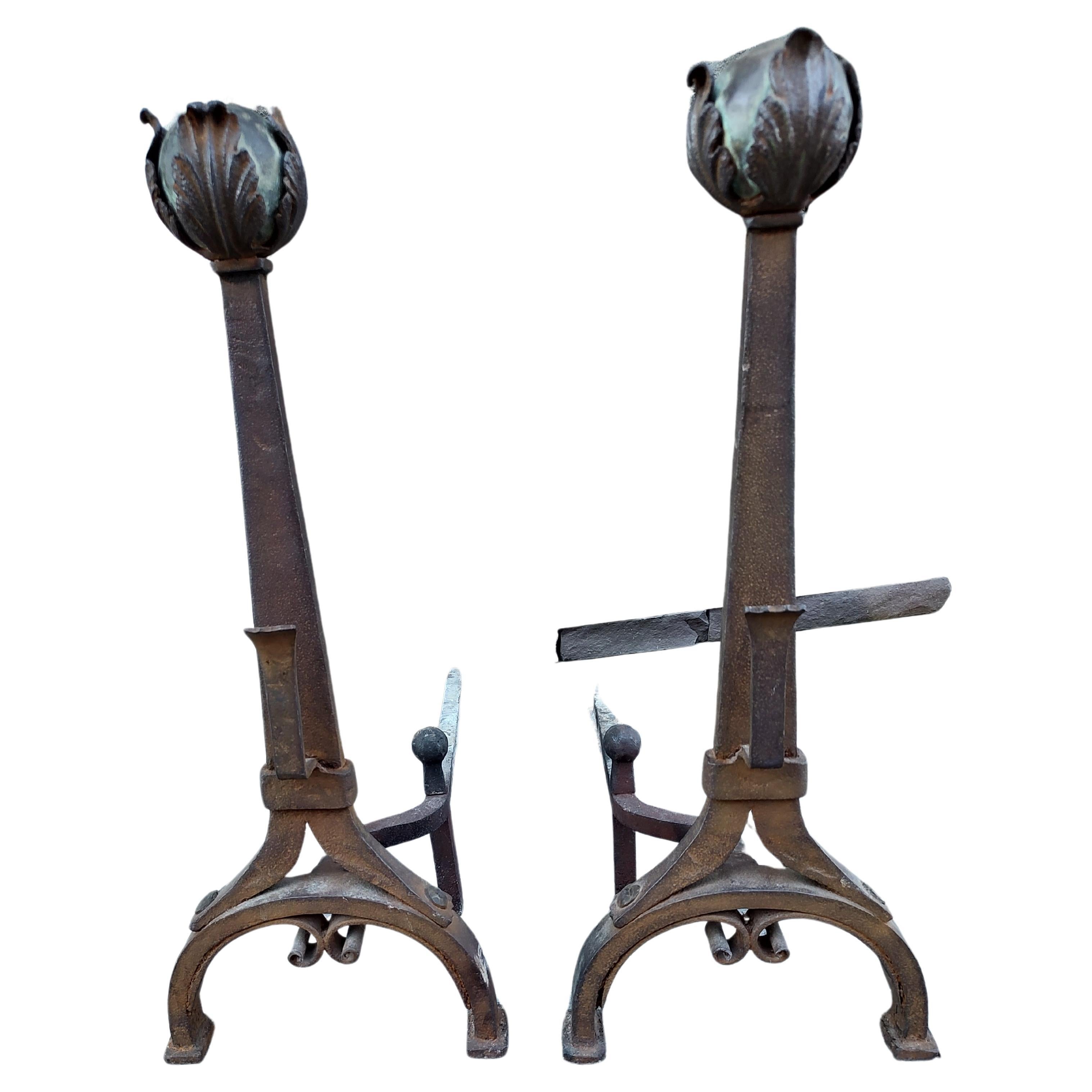 stickley andirons