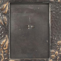 Arts & Crafts Hammered Metal Picture Frame