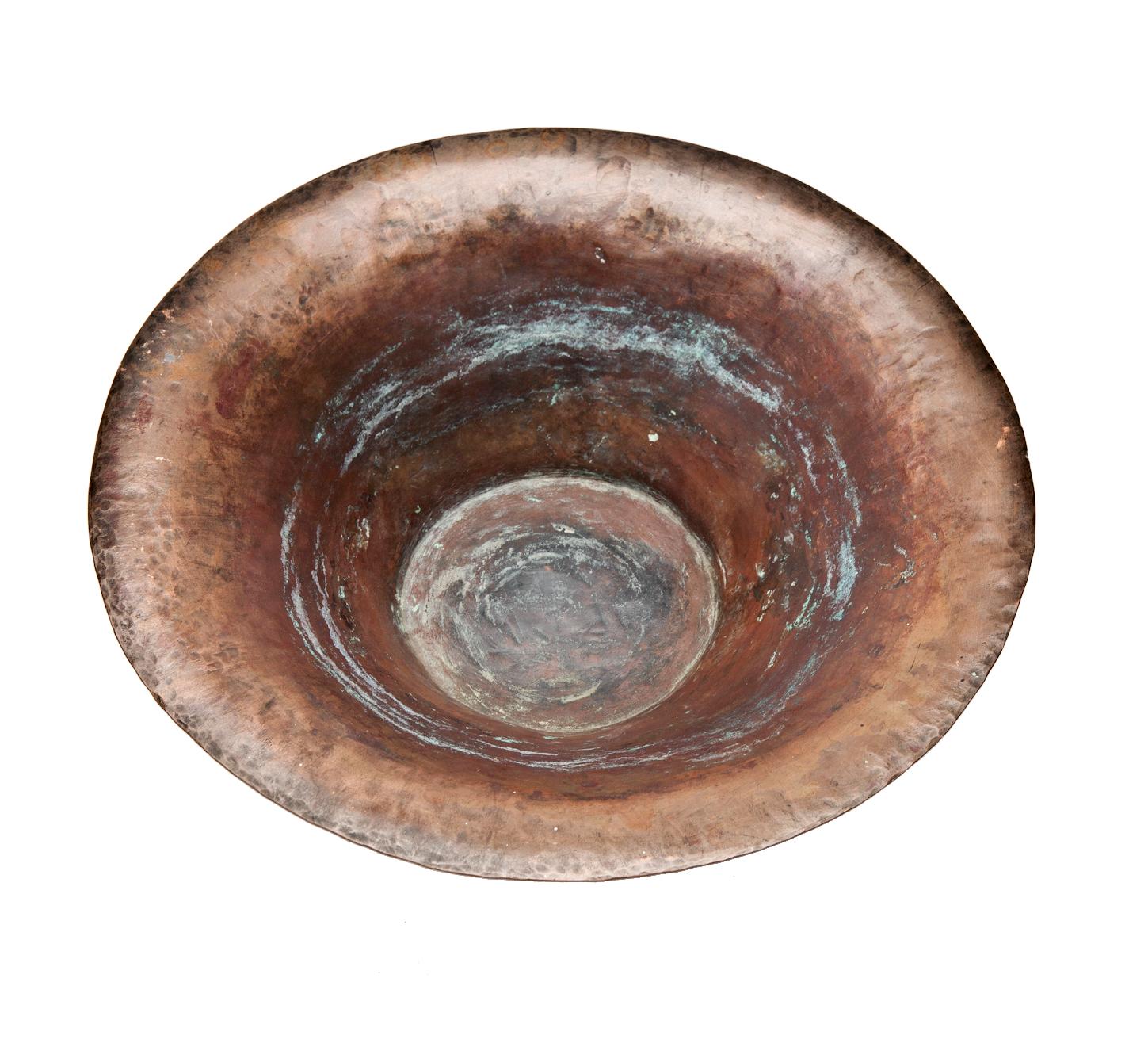 20th Century Arts & Crafts Hand Hammered Bowl For Sale