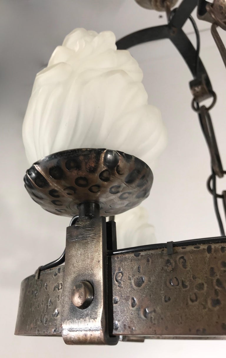 Arts and Crafts HandHammered Wrought Iron Castle or Wine Cellar