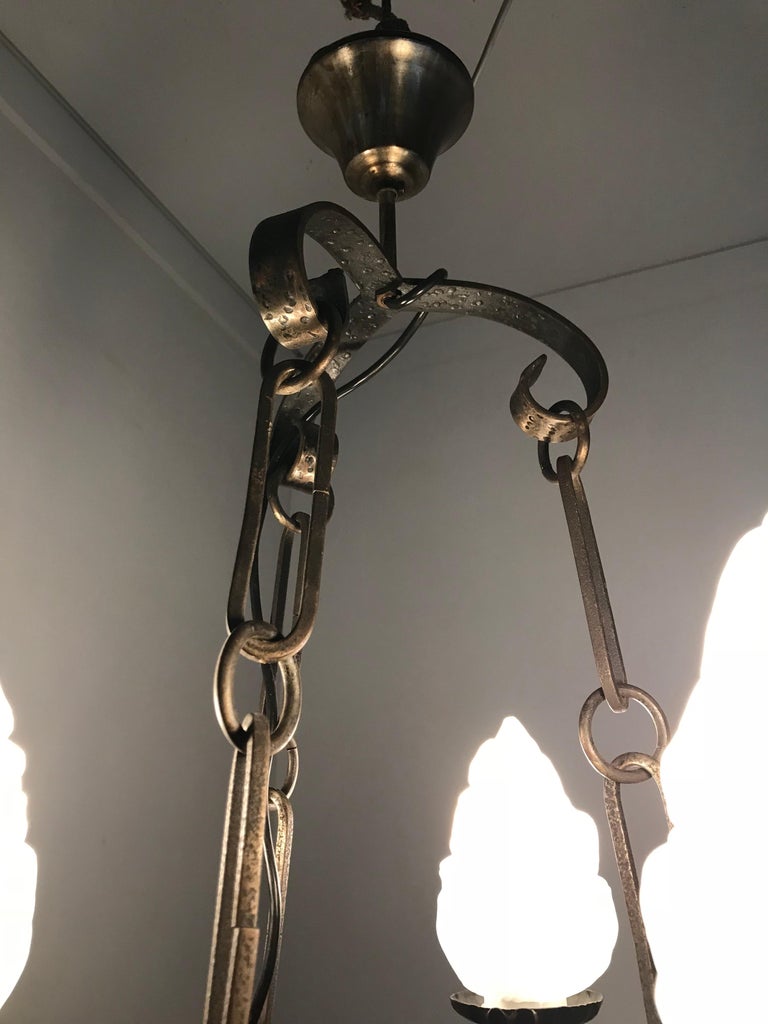 Arts and Crafts HandHammered Wrought Iron Castle or Wine Cellar