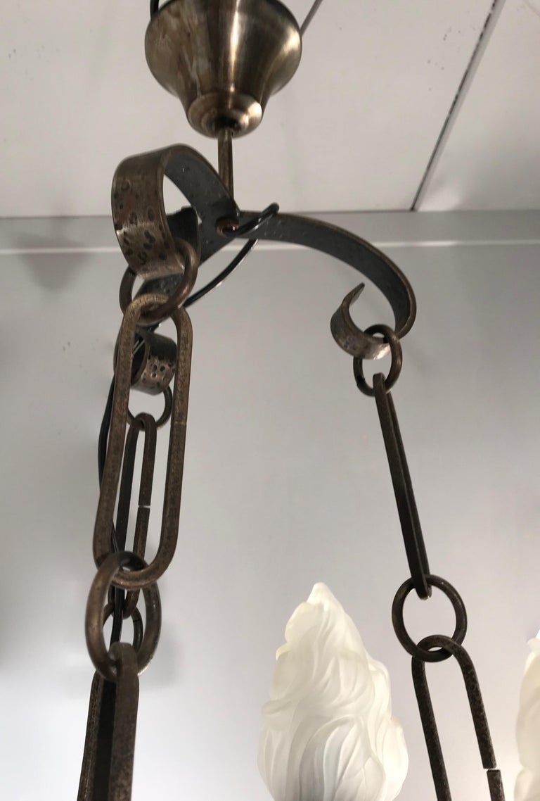 Arts and Crafts HandHammered Wrought Iron Castle or Wine Cellar