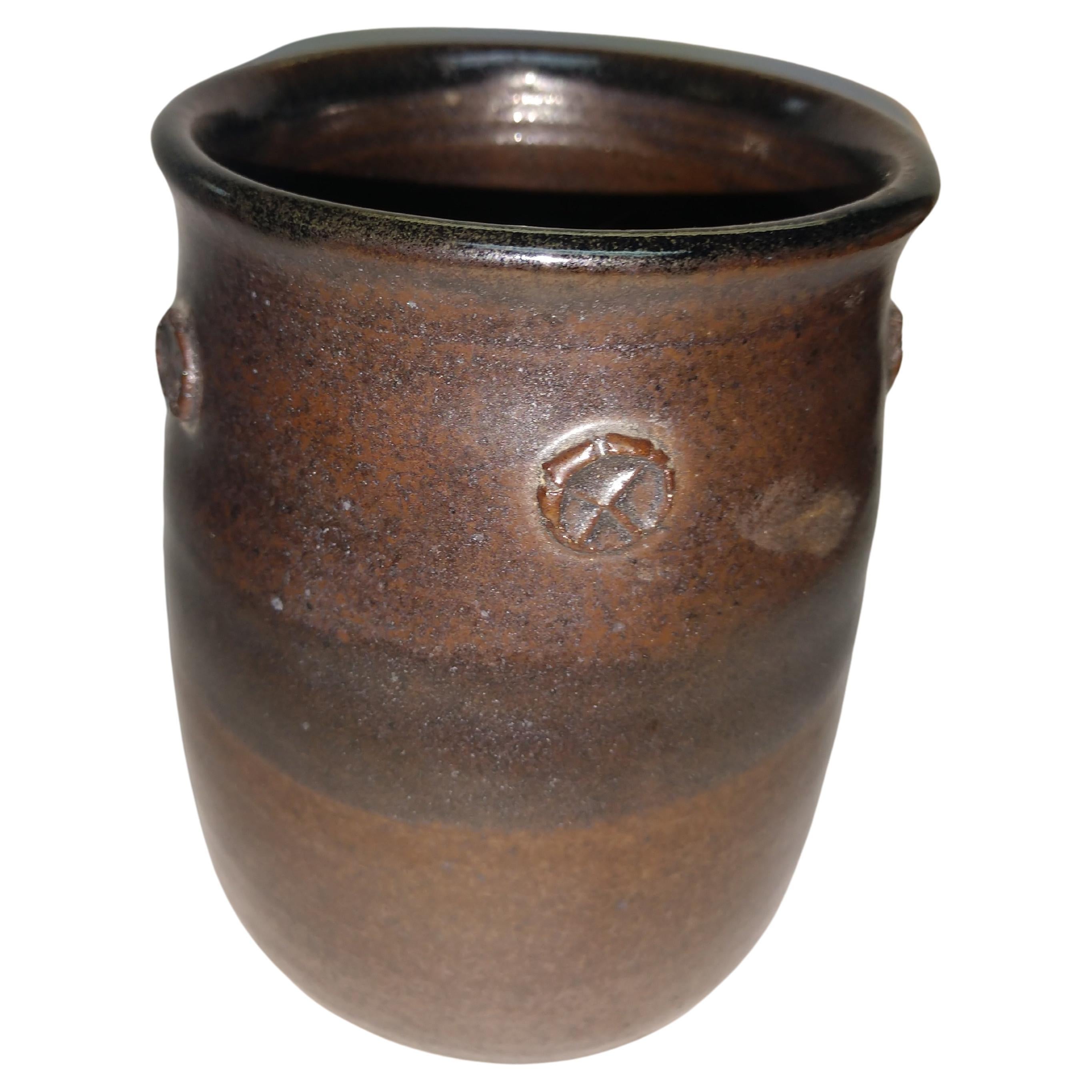 Mid-Century Modern Arts & Crafts Hand Thrown Pots & Vases by Herbert Sargent writer producer potter For Sale
