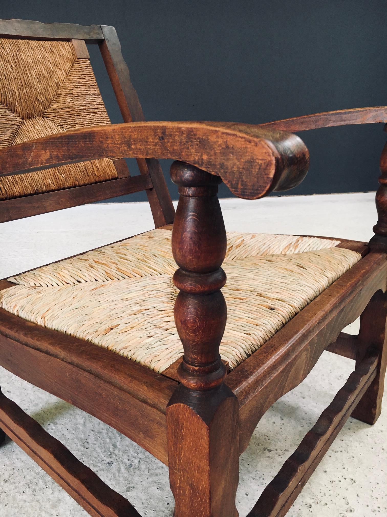 Poltrone basse artigianali di Arts & Crafts, Belgio, anni '20 / 1 in vendita 11