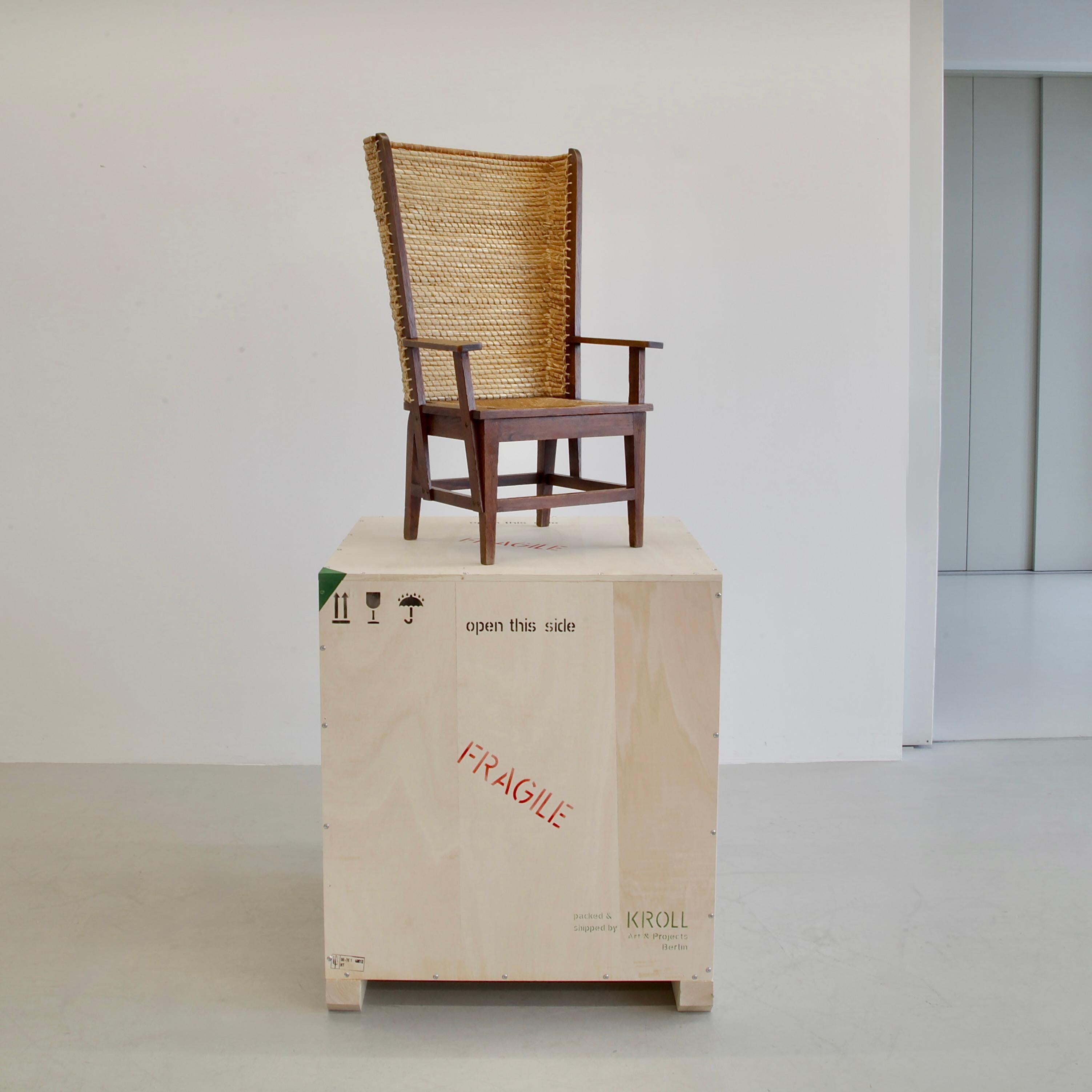 ARTS & CRAFTS Chaise à dossier haut designée par Chris Wegerif, c1900 en vente 1