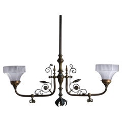 Arts & Crafts Holophane Gasolier