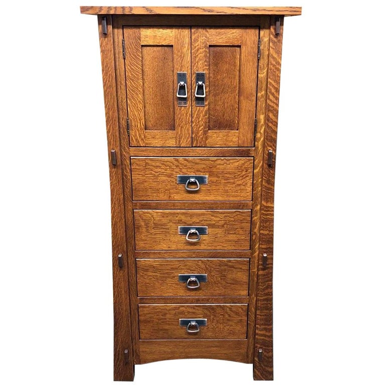 Arts And Crafts Honeybee Oak Tall Dresser For At 1stdibs Want More Images
