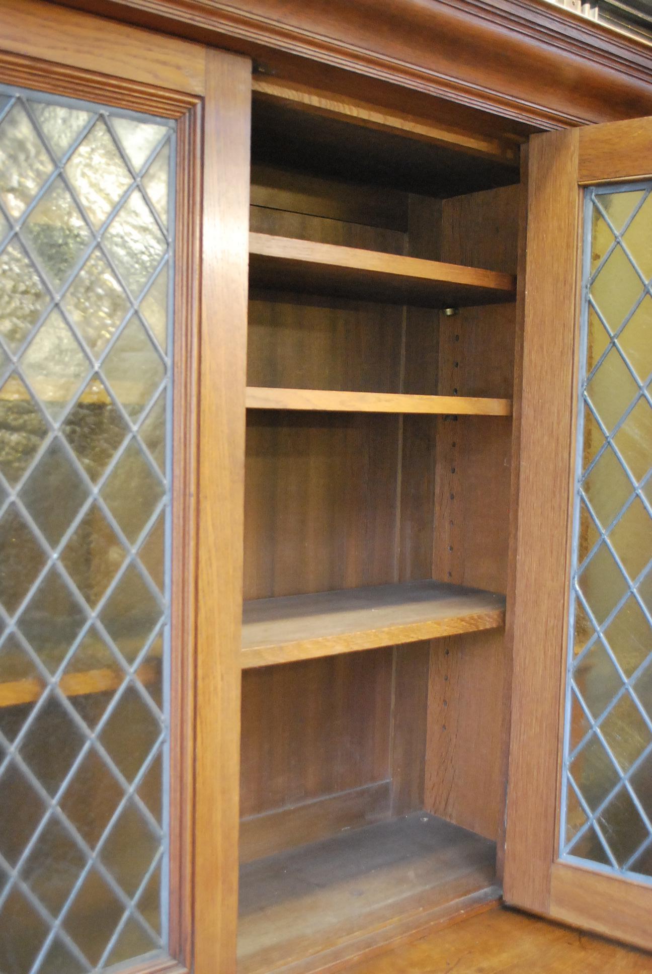 Arts & Crafts Howard & Sons Oak Bookcase For Sale 5