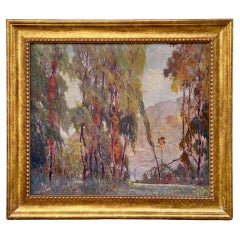 Arts & Crafts Impressionist Landscape Painting, Chicago Artist, 1926