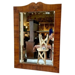 Arts & Crafts Inlaid Wood Framed Mirror