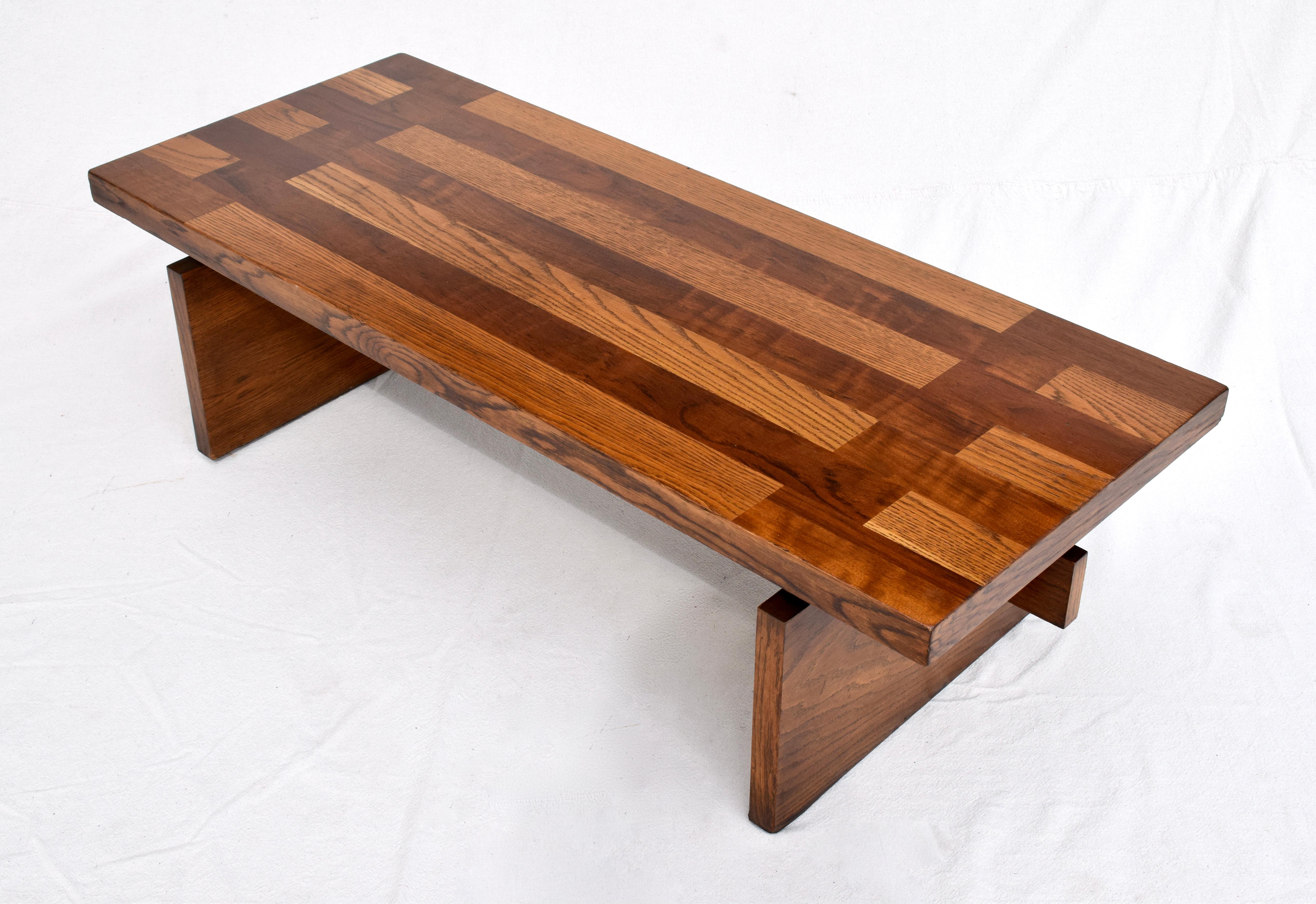 Arts & Crafts Inspired Coffee Cocktail Table by Lane 3