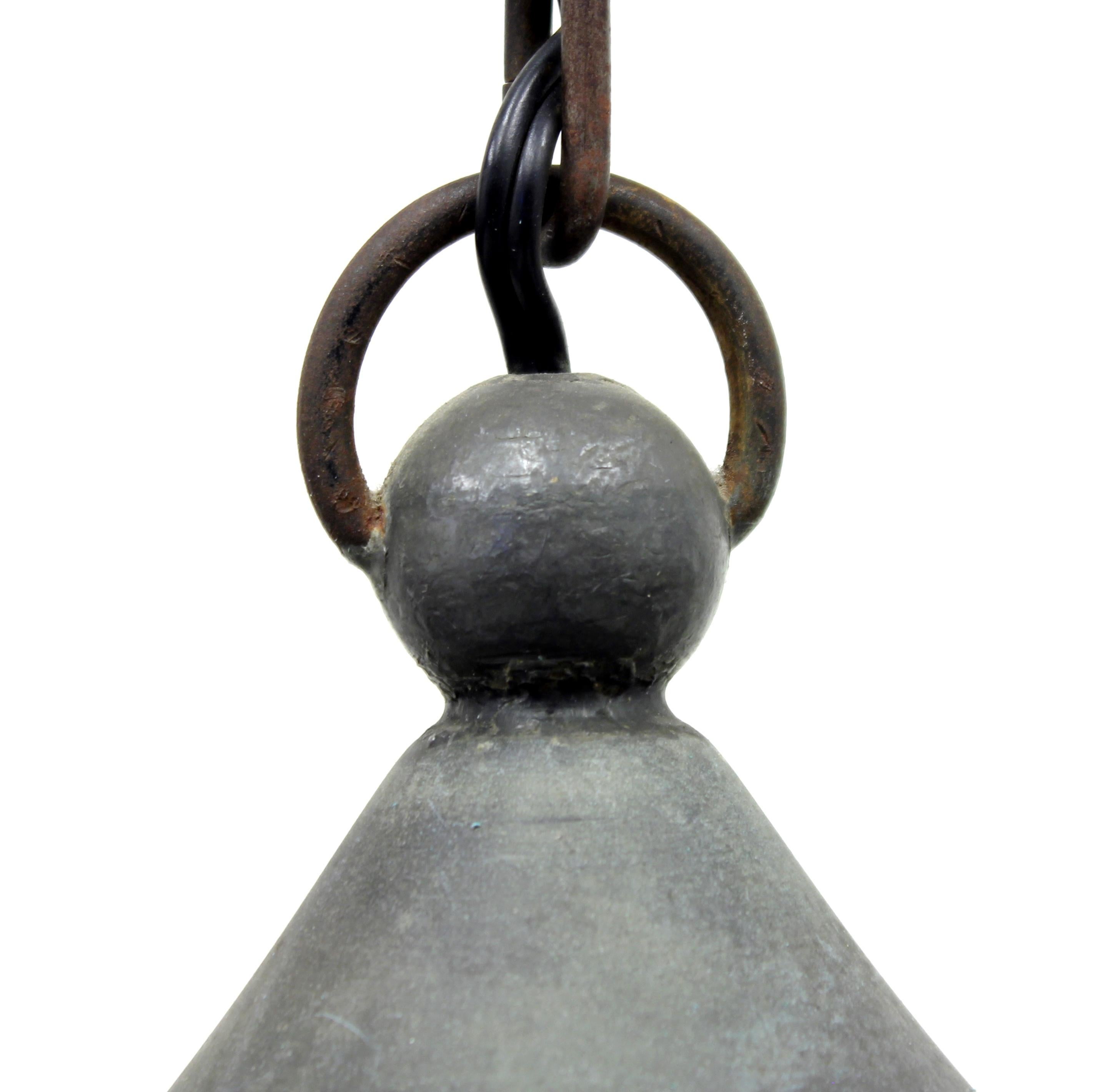 Arts & Crafts Iron and Glass Lantern, Early 20th Century 5