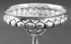 Arts & Crafts Jugendstil Silverplated Compote