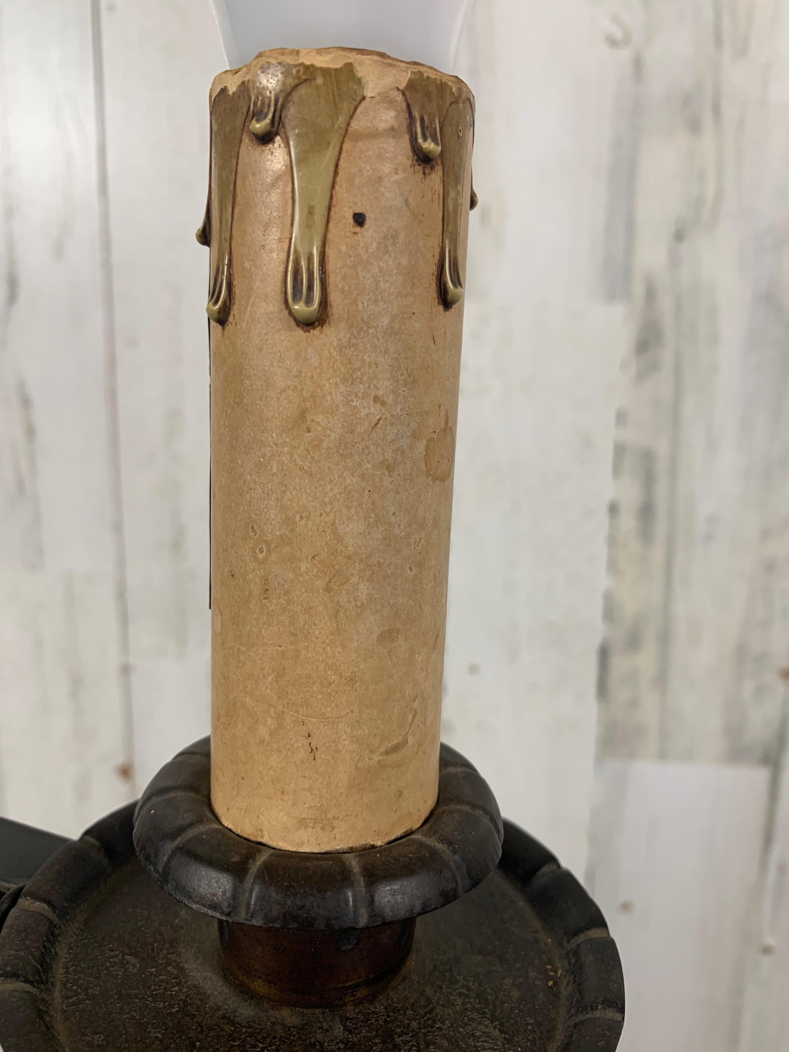Arts & Crafts Lamp with Mica Shade 6