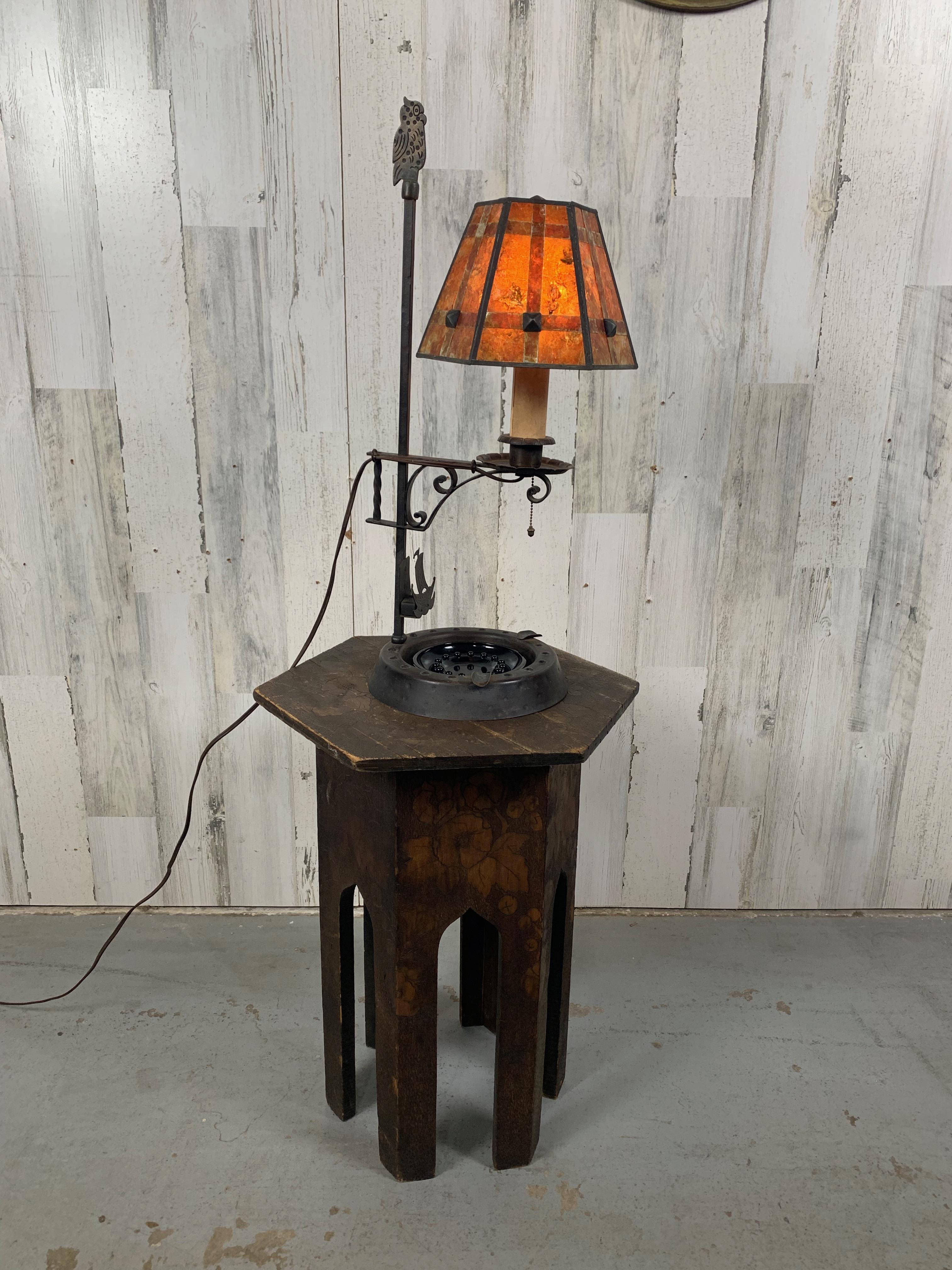 Arts and Crafts Arts & Crafts Lamp with Mica Shade