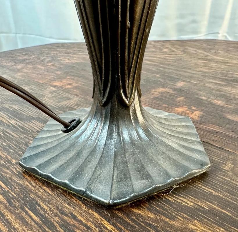 Arts & Crafts Lamp with Shell Shade - Stickley era W7320  / ON SALE For Sale 7