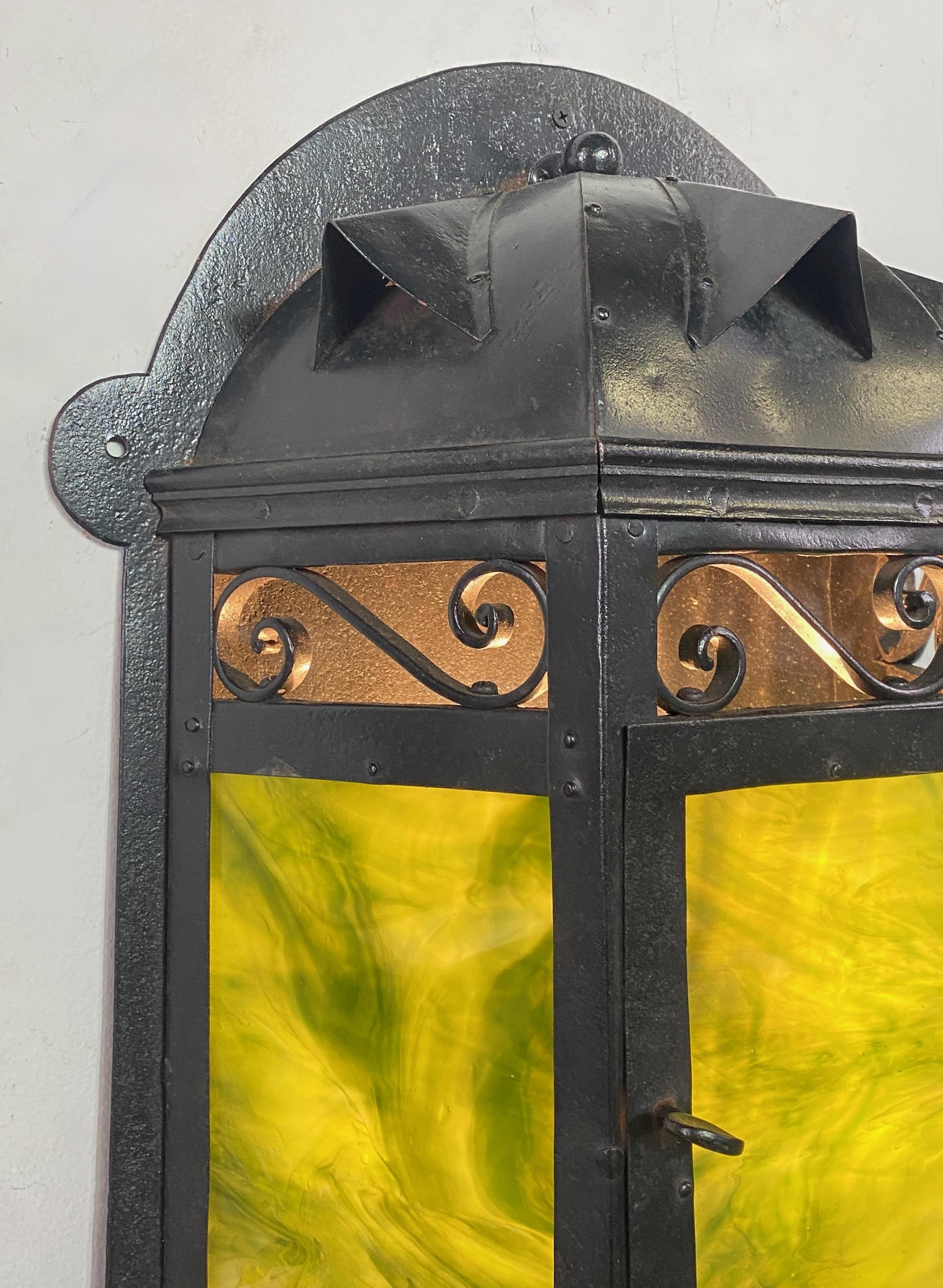 Arts and Crafts Arts & Crafts Lantern Wall Sconce For Sale