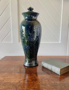 Arts & Crafts Large Lidded Pottery Vase By Sir Edmund Elton