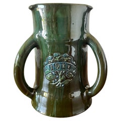Arts & Crafts Large Sunflower Pottery Tyg By Sir Edmund Elton