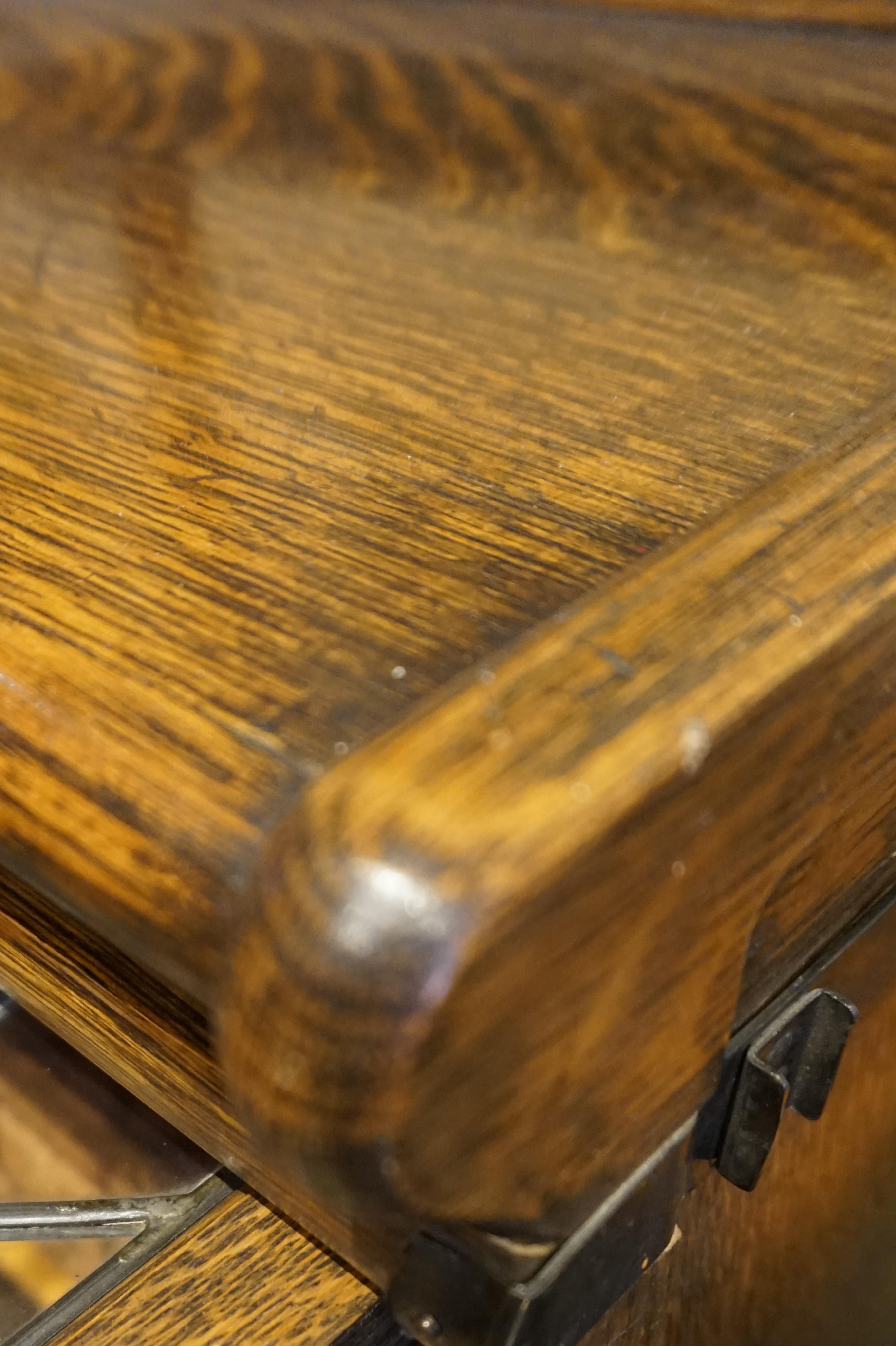 leaded glass bookcase