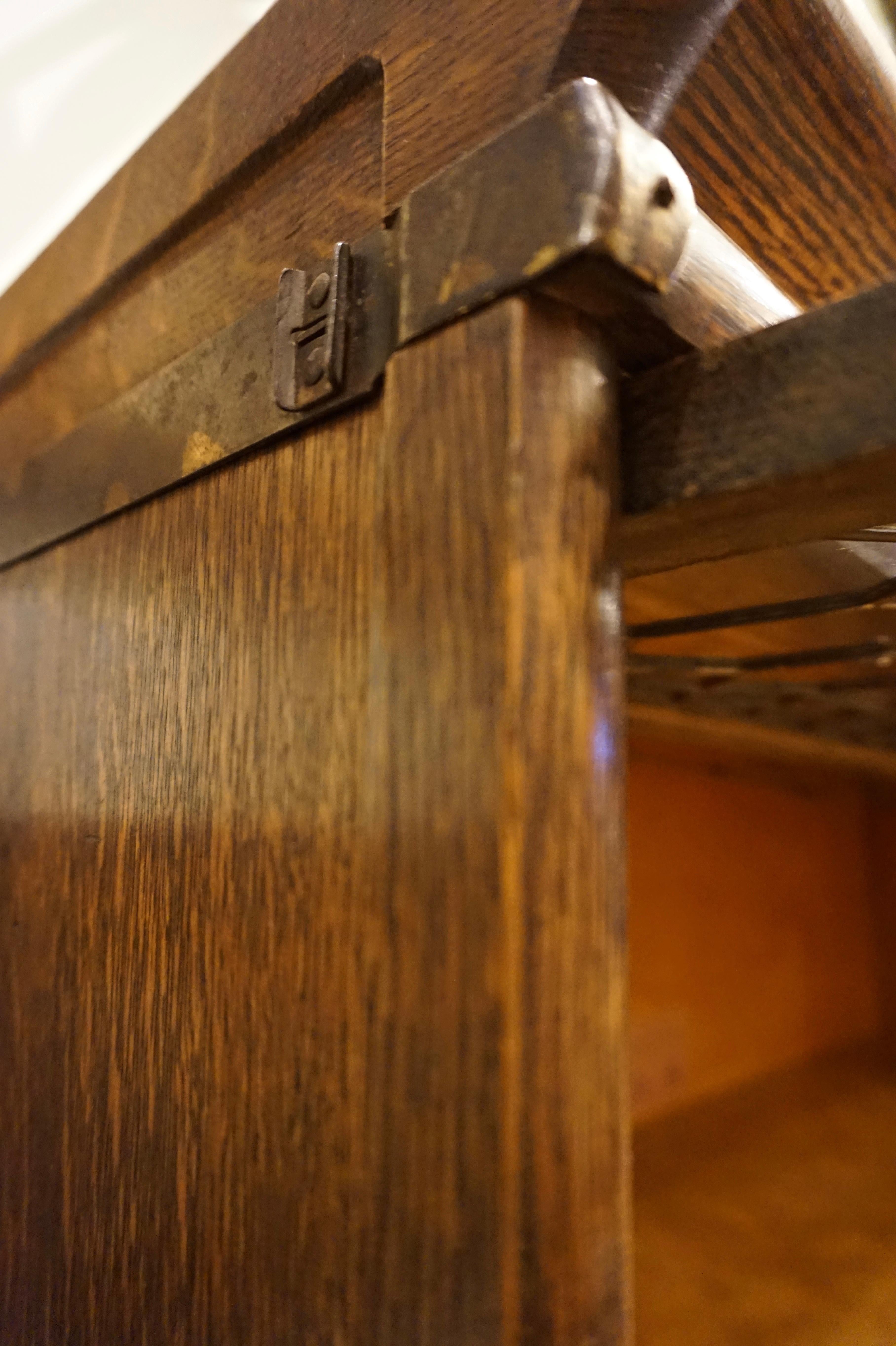 Arts & Crafts Lead Glass Sectional Barristers's Bookcase In Good Condition In Vancouver, British Columbia