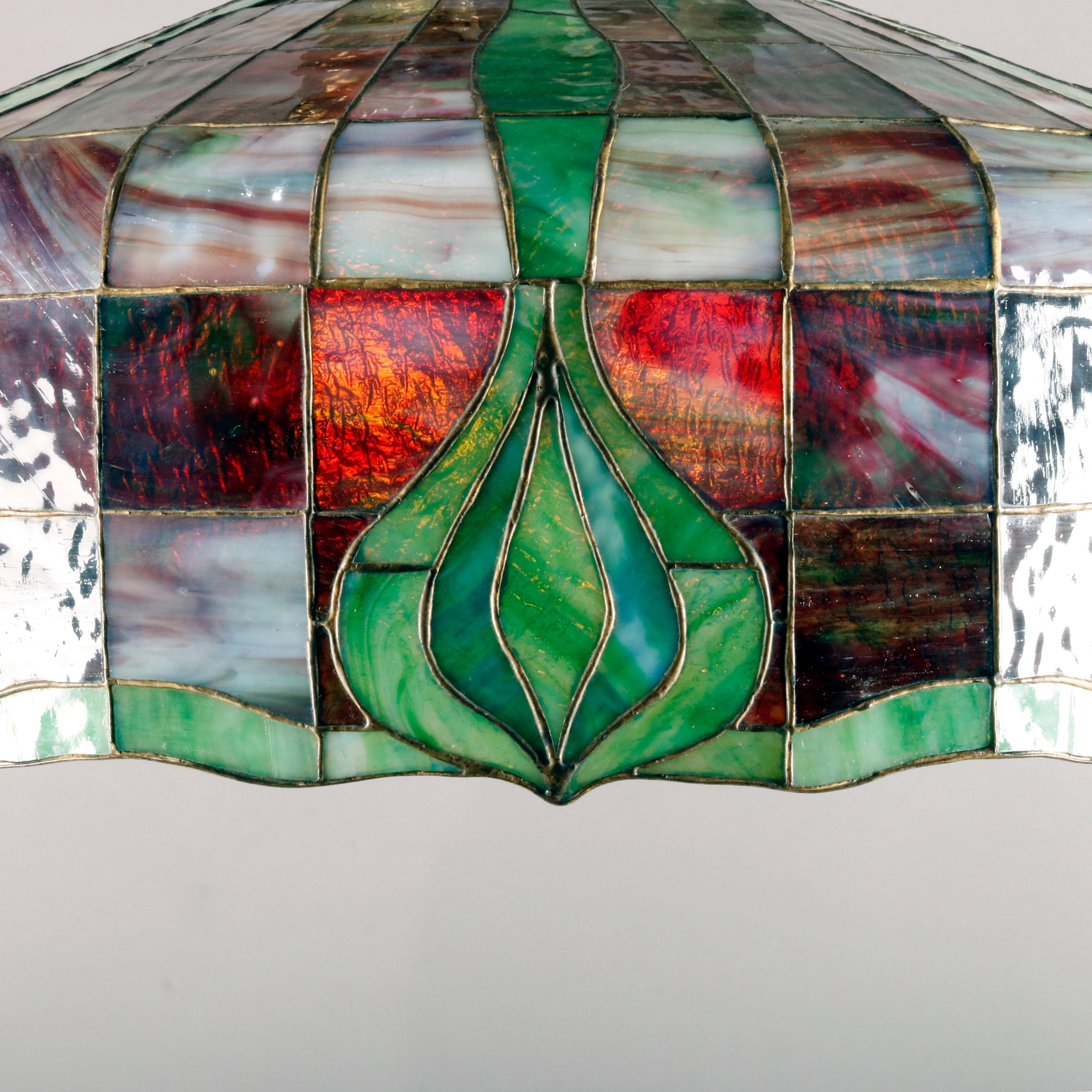 stained glass chandelier