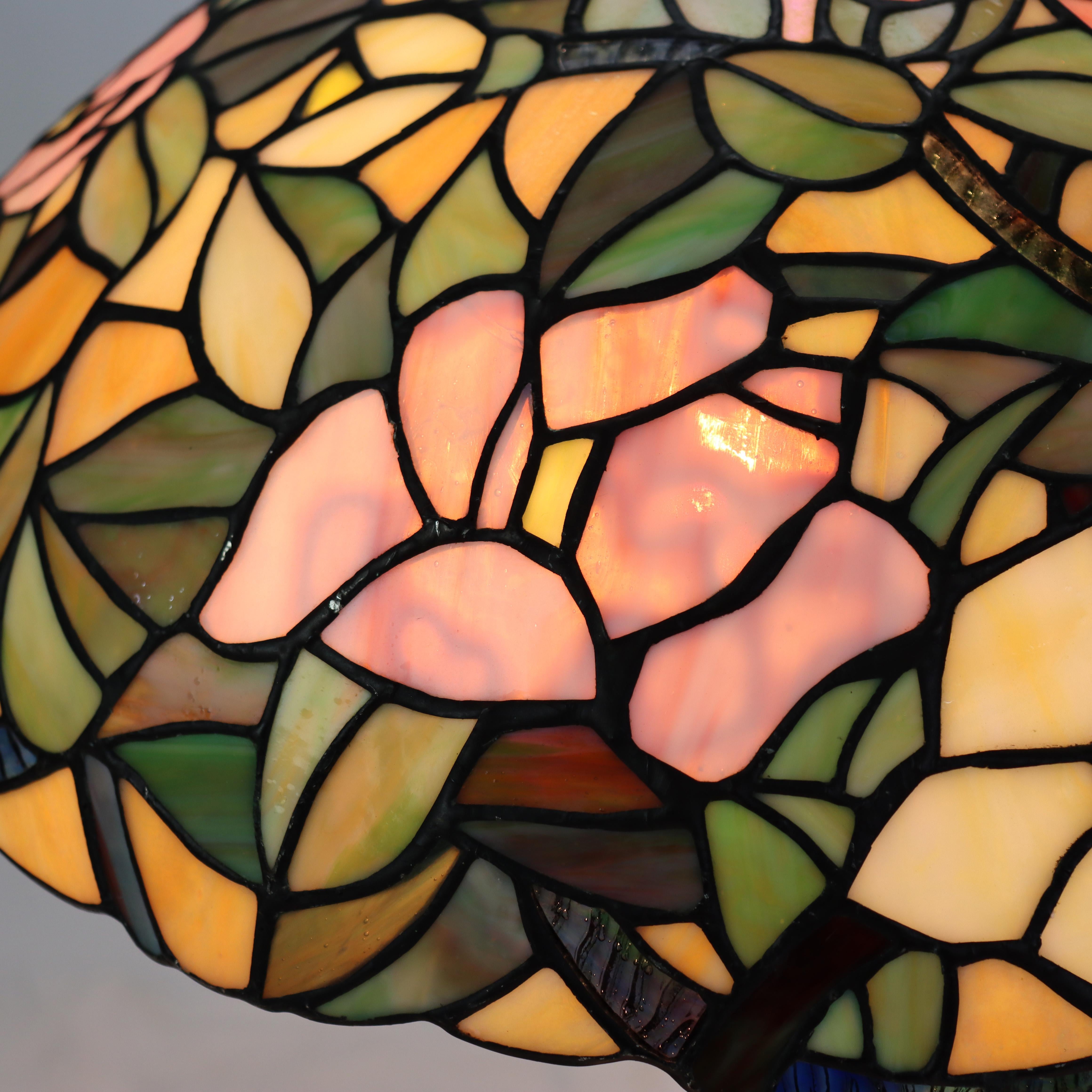 Lámpara de sobremesa Arts & Crafts Leaded Stained glass 20thC Artes y manualidades en venta