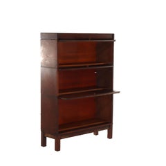 Arts & Crafts Lundstrom Quarter Sawn Oak Stack Barrister Bookcase c1910