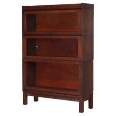 Arts & Crafts Lundstrom Quarter Sawn Oak Stack Barrister Bookcase c1910