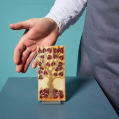 Arts & Crafts Lustre Glaze Tree of Life Tile by Pilkington