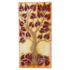 Antique Arts 
Crafts Lustre Glaze Tree of Life Tile by Pilkington