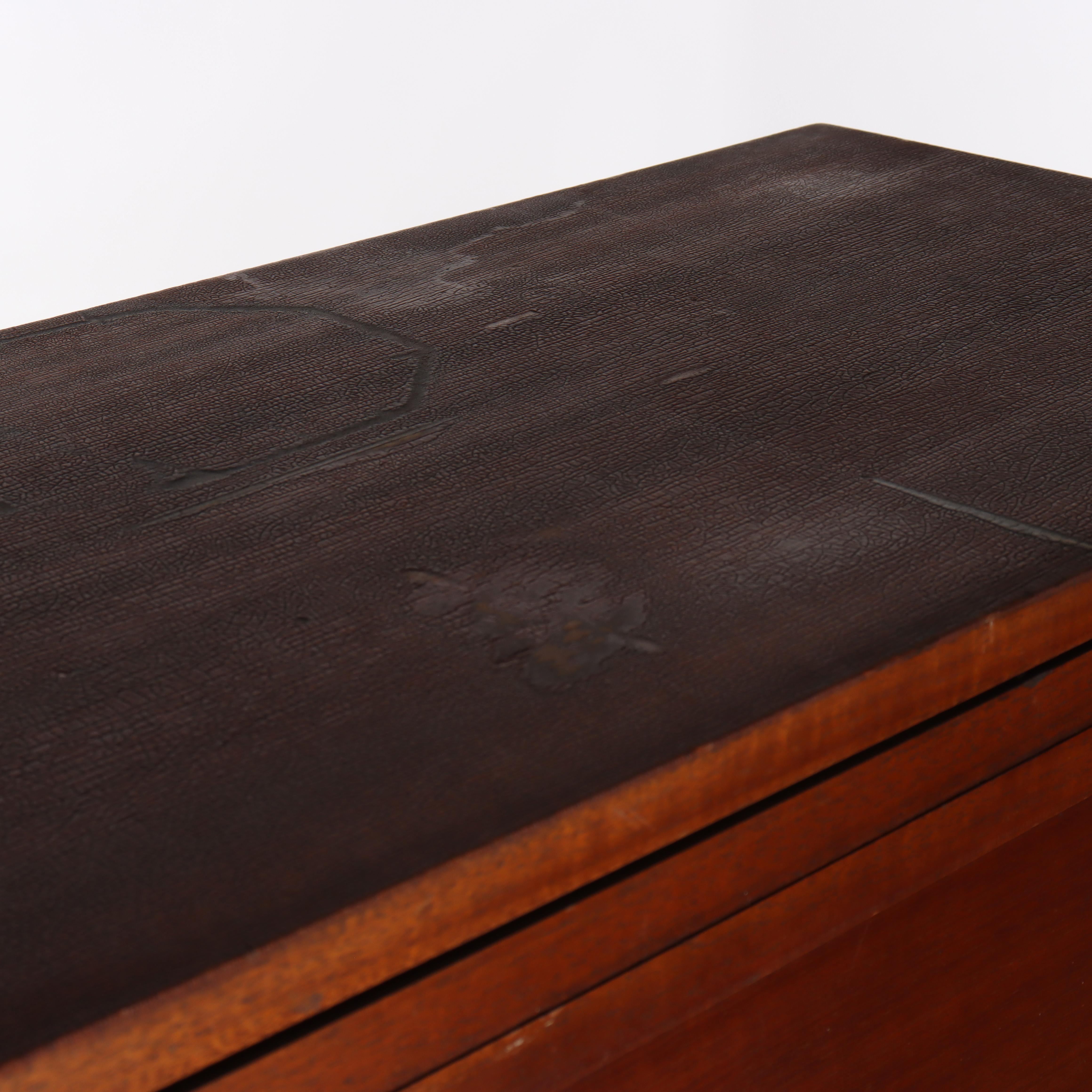 Arts & Crafts Macey Satinwood Banded Mahogany Barrister Bookcase C1920 im Angebot 6