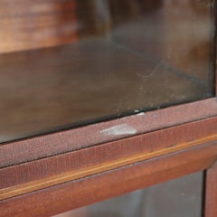 Arts & Crafts Macey Satinwood Banded Mahogany Barrister Bookcase C1920