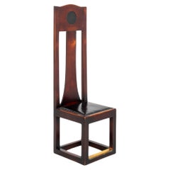 Arts & Crafts Mackintosh Style High Backed Chair