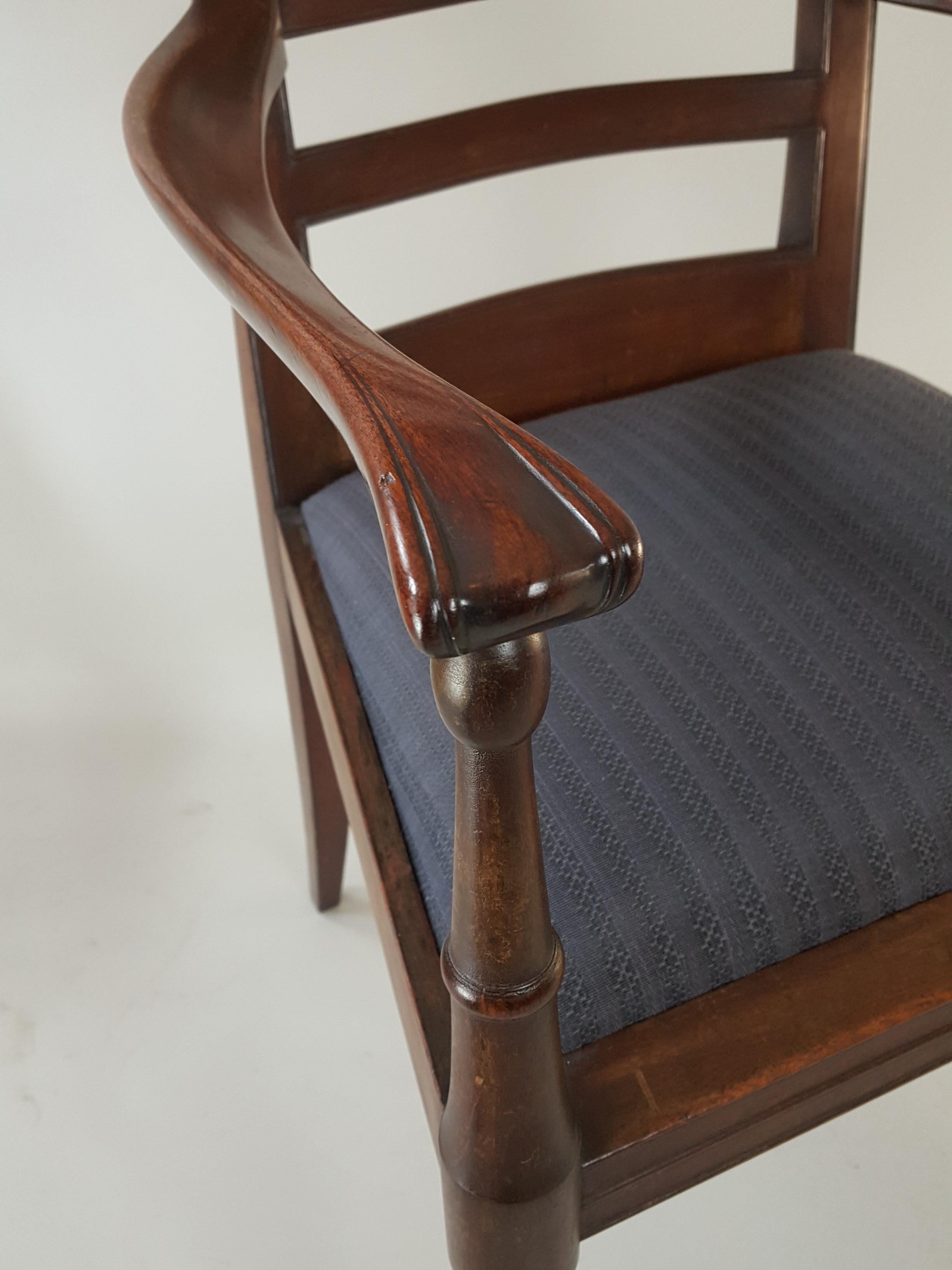 Arts and Crafts Arts & Crafts mahogany armchair or desk chair by Percy Wells For Sale