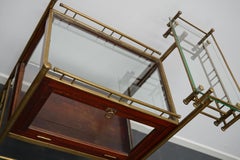 Arts & Crafts Mahogany, Brass and Glass Drinks Trolley / Cart Early 20th Century