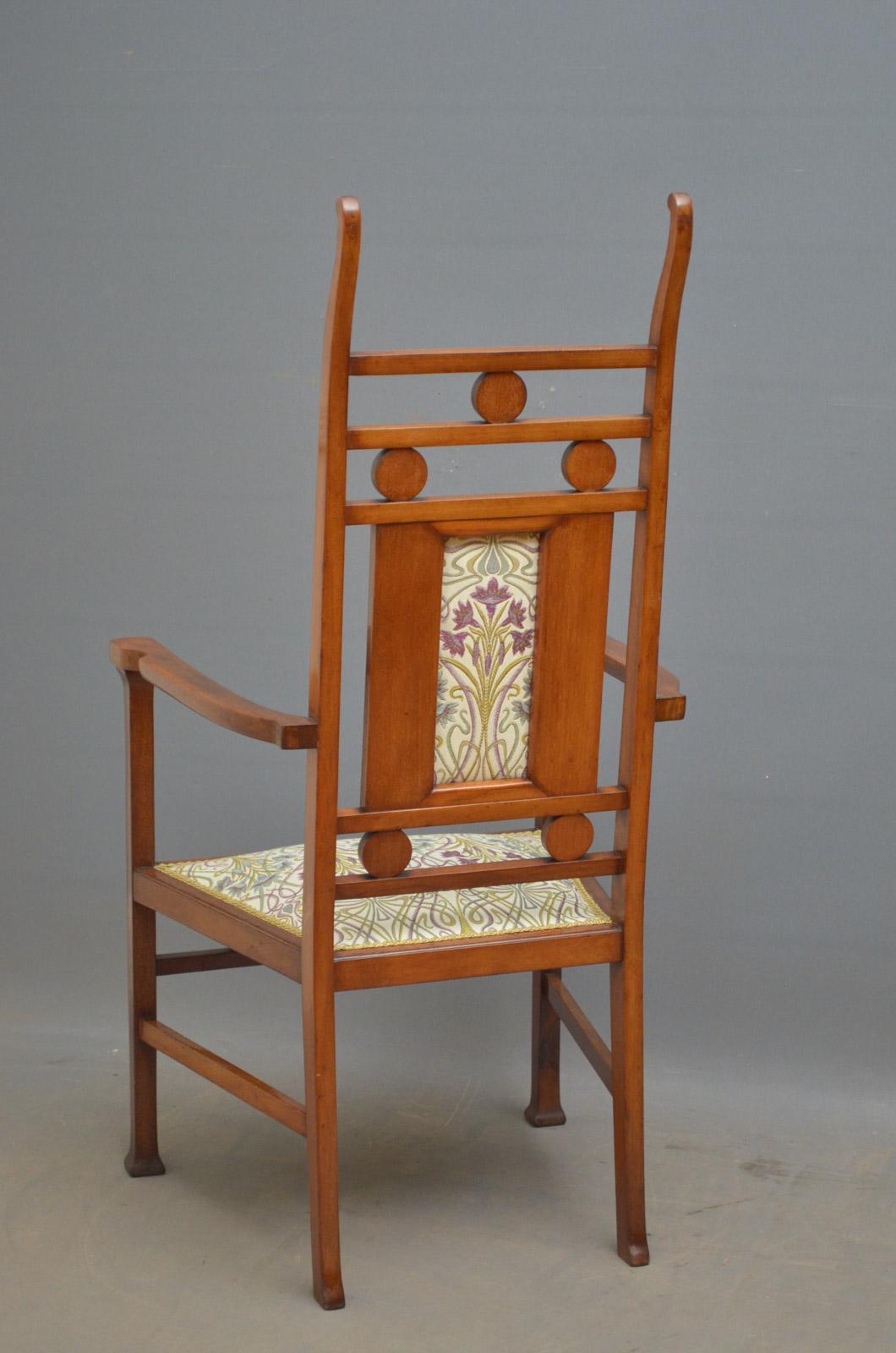 Arts & Crafts Mahogany Chair 1